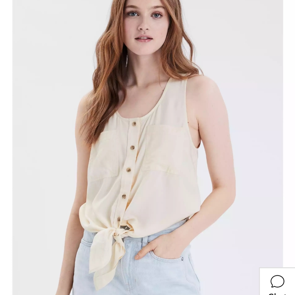 🆕Front-Tie Sleeveless Blouse
